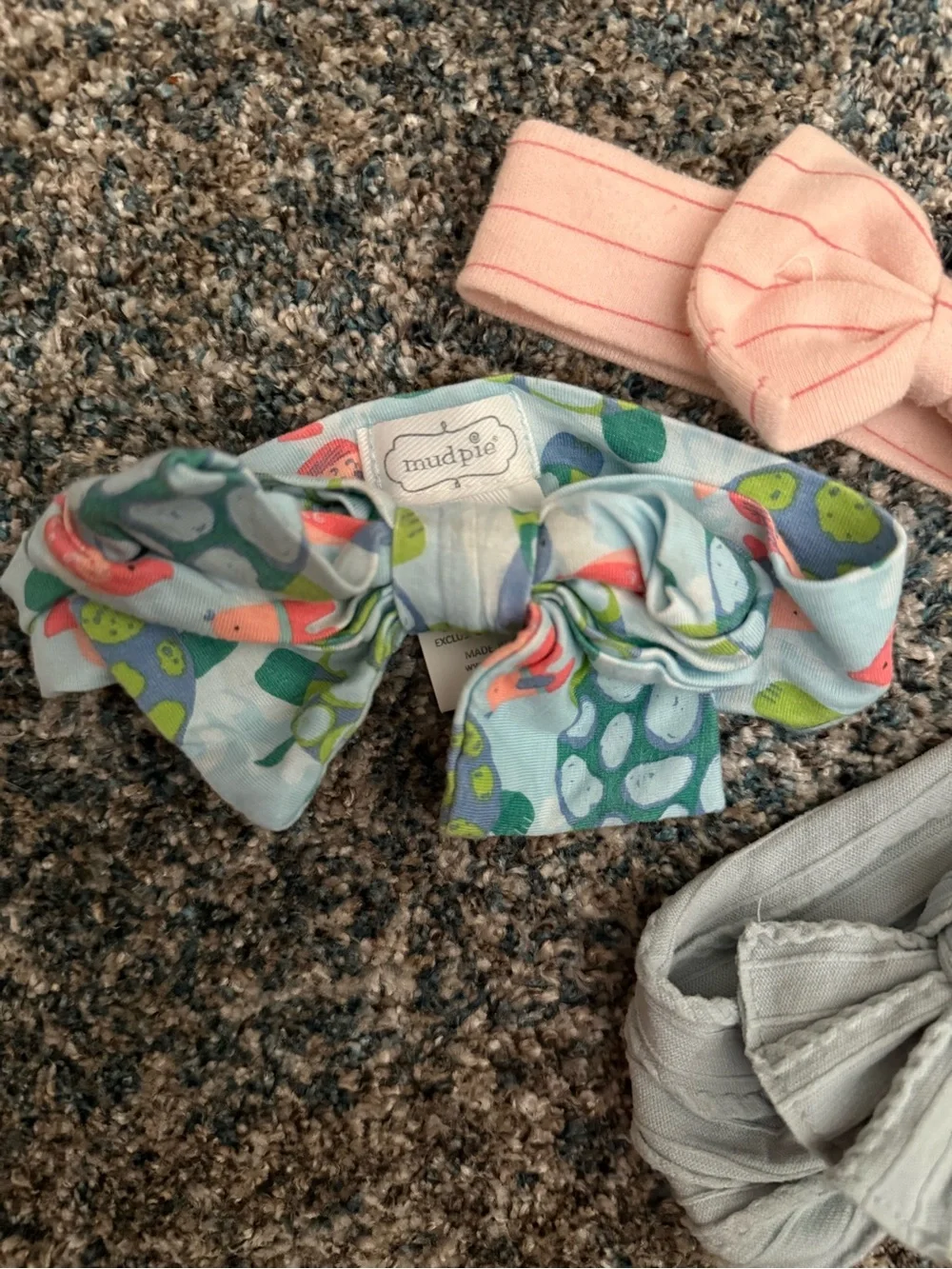 Lot of 3 baby headbands various brands